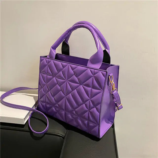 Chic Lattice Shoulder Bag